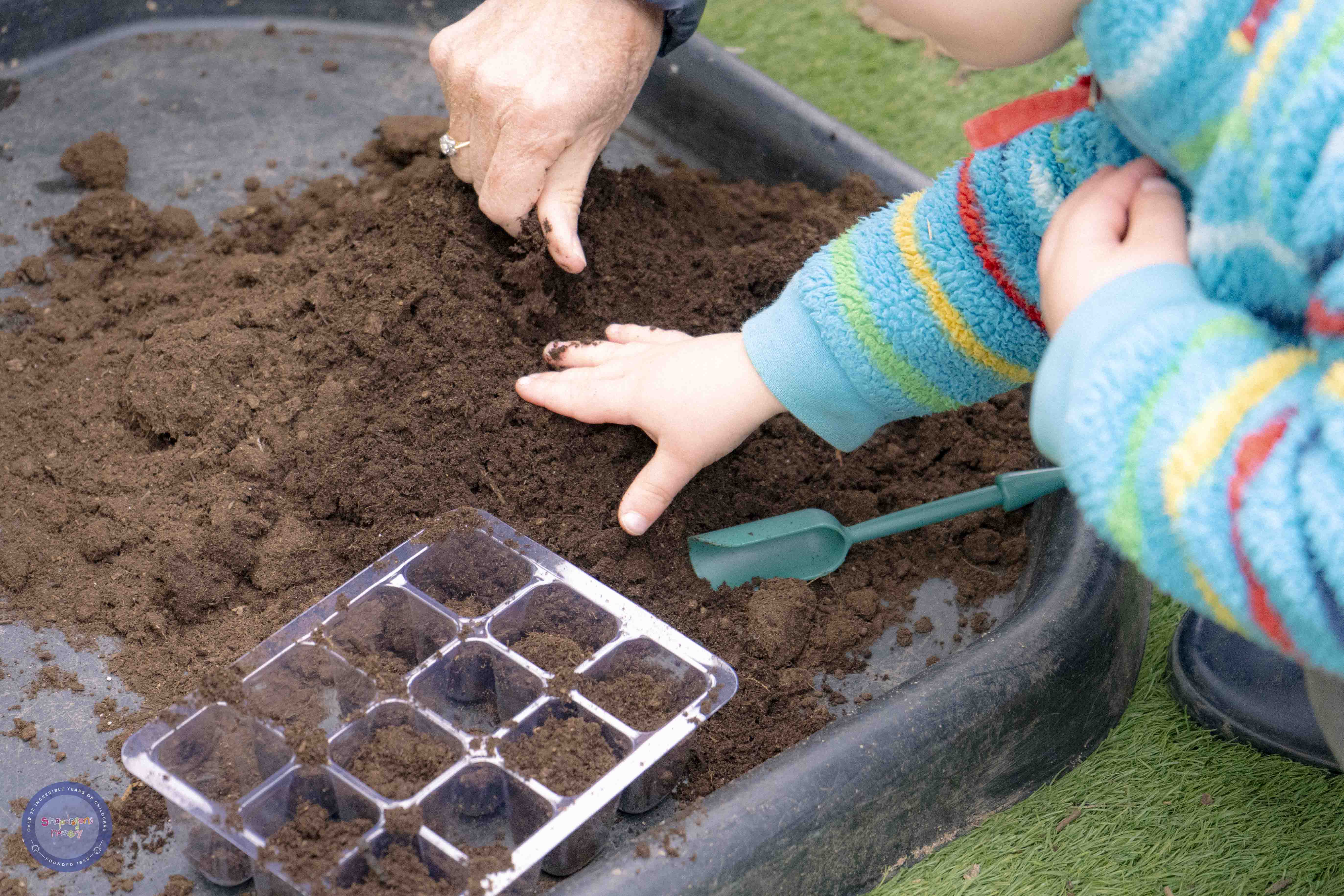 Thumbnail photo for Grandparents gardening day